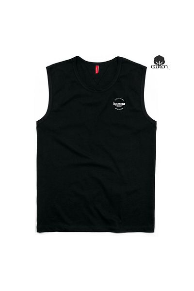 Cottonland Ανδρικό FIELD Normal Cut O Neck Single Jersey Χτενισμένο Βαμβακερό Αθλητής ΜΑΥΡΟ