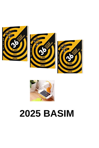 Limit Yayınları Hız 8.SINIF TÜRKÇE+MATEMATİK+FEN BİLİMLERİ 36 HAFTALIK KAZANI...