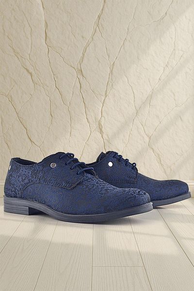 Rakerplus Navy Blue Metal Detailed Suit Children's Classic Shoes
