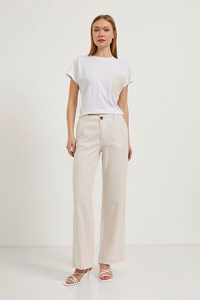 Arma Life Pantaloni Palazzo Stone pentru damă, cu talie elastică