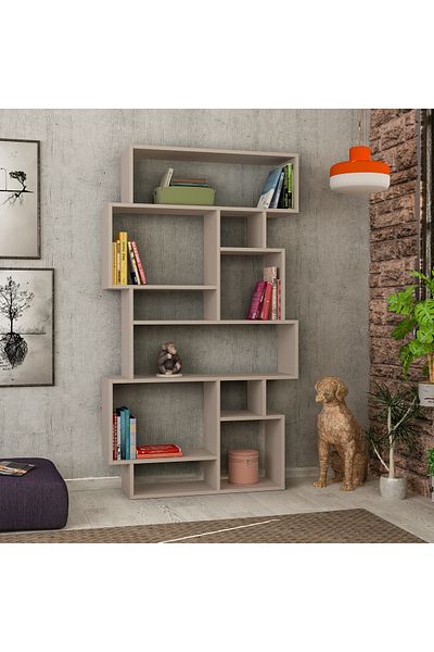 Mourah Home Mourah Home Karmato Modern Bookcase Display Unit Mocha