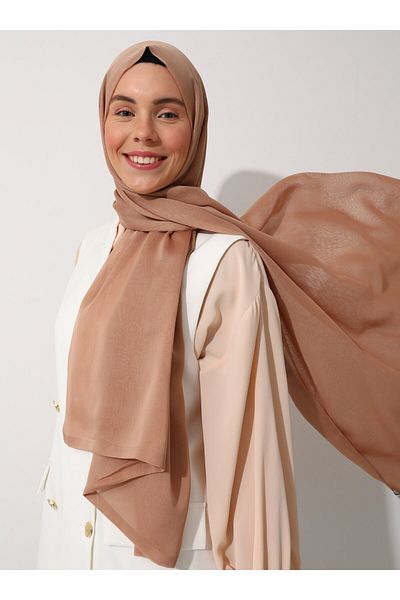 Tuva Copper Colored Double Layer Janjan Shawl - Canvas