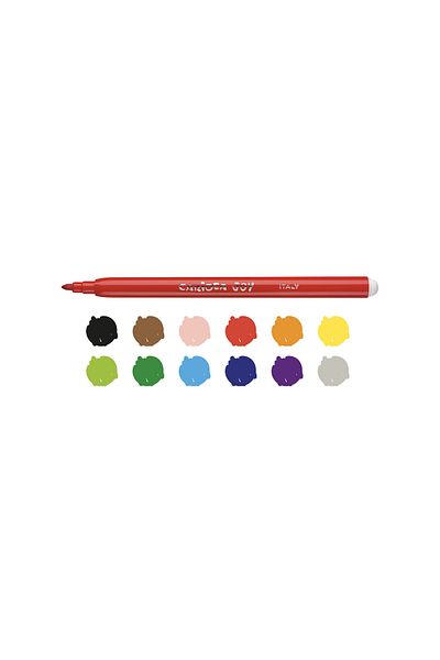 CARIOCA Joy Super Washable Felt Tip Crayons Pack of 12