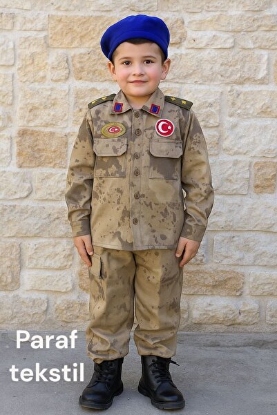 PARAF TEKSTİL Çocuk Askeri Kostüm Jandarma Takım