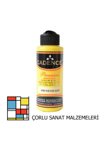 Cadence Premıum Akrilik Boya 0590 Kavun Sarı 120ml