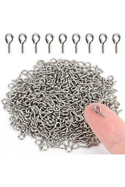 Kuzeylina مسمار قلادة سلسلة مفاتيح إيبوكسي 50 قطعة، برغي حلقي، برغي قلادة، برغي مجوهرات إيبوكسي