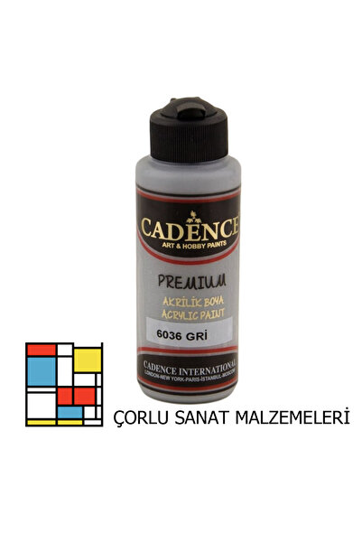 Cadence Premıum Akrilik Boya 6036 Gri 120ml
