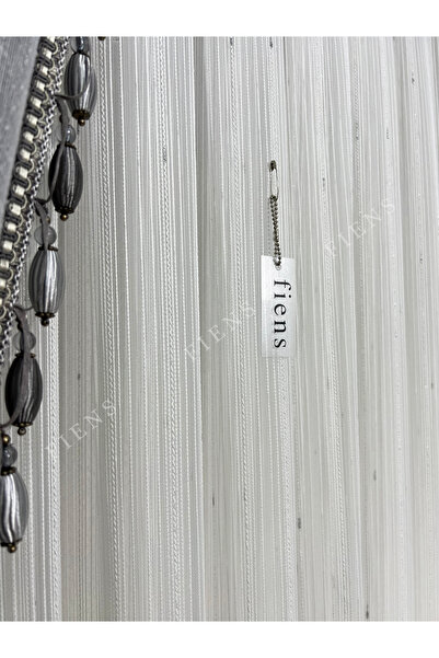 FİENS SAMURAY GÜMÜŞ PIRLANTA 1/3 Sık Pileli Tül Perde Ağır Gramajlı Her Odaya Uygun Ütü Istemeyen