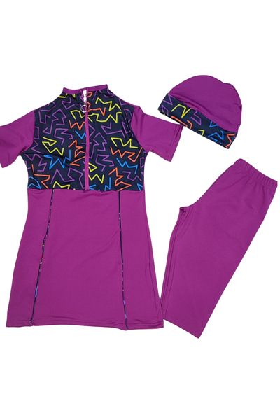 bigiyin Children's Half Sleeve Swimsuit Children's Swimwear Pool Swimwear Sea Swimwear