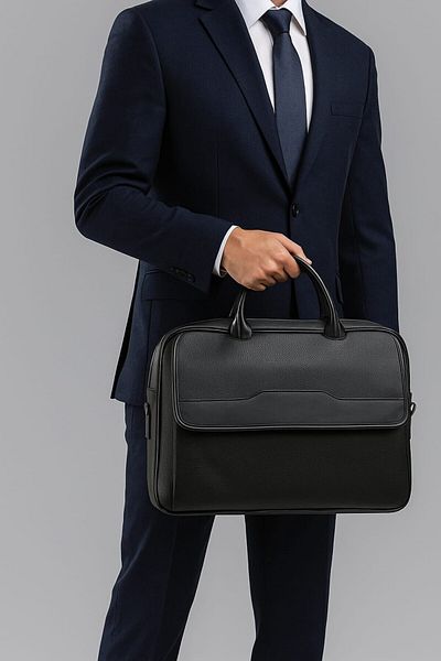 başkent çanta Leather Briefcase Laptop Bag 15.6" Inch 8683255013838