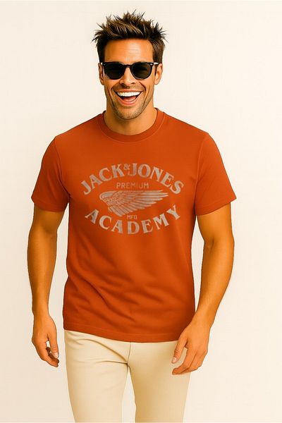 Jack & Jones Jack&jones 12276650 Jprblufreddy κοντομάνικο Tsh Brown Bombay