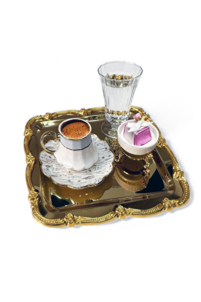 EVSTYLE 3-Piece Gold Ivy Tray - Stainless Steel