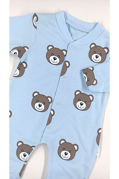 Nayinom Hobbe Baby Teddy Bear Jumpsuit 3-6-9 Months, Soft Texture