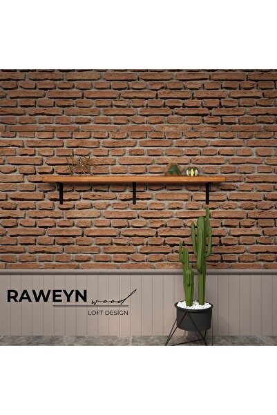 deryawood Raweyn Masif Ahşap Raf 100*29
