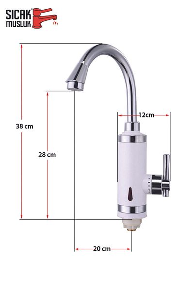Sıcak Musluk Electric Instant Water Heater Thermal Water Heater Faucet Sink Mounted Asg-4b Single Water Inlet