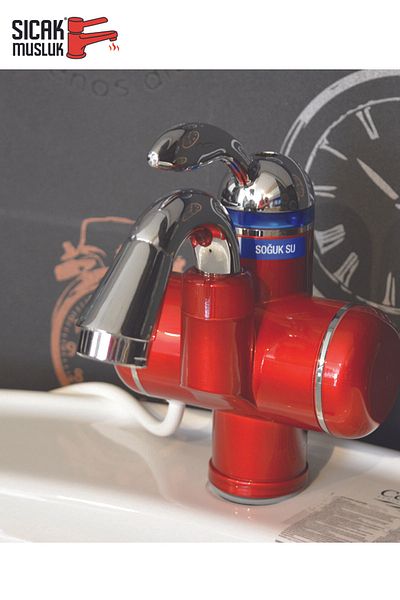 Sıcak Musluk Asg-3k Model Thermal Water Heater - Electric Water Heater, Faucet Mounted on the Sink