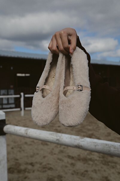 Letafia Balerini de damă Lion Be jFeathered Belt cu talpă plată