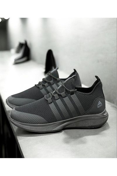 KANTEX Sneaker Μαύρα αθλητικά παπούτσια Άνετα Αναπνεύσιμα Ευέλικτα Ποιοτικά Κορδόνια Ορθοπεδικά Χρήσιμα037M