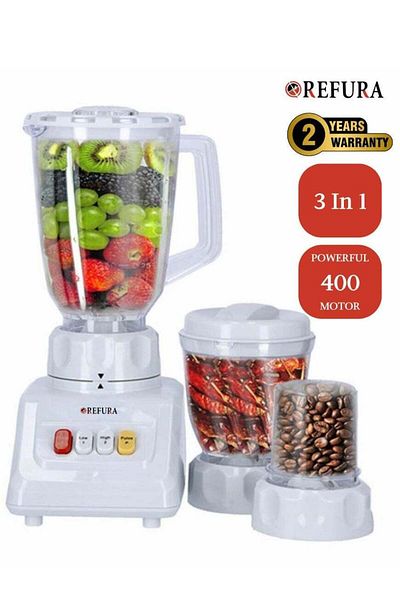 REFURA 3 in 1 Juicer Blender Chopper 400W White RE-10209