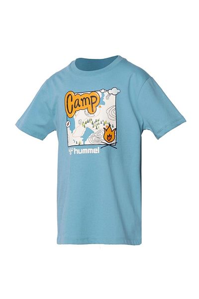 hummel Bupi Boy's Blue Crew Neck T-Shirt
