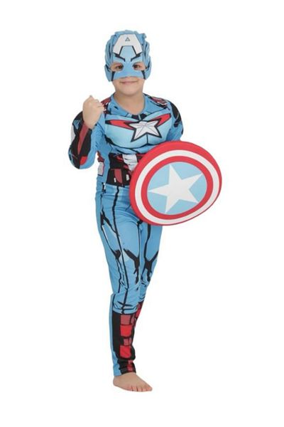 Gadget Gear Costum de supererou muscular Captain America