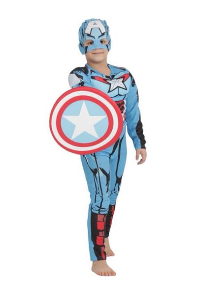 Gadget Gear Costum de supererou muscular Captain America