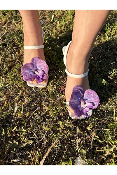 SERENA BD Orkide Ayakkabı Tokası Tak-çıkar Klipsli (1 ÇİFT) Aksesuar Broş