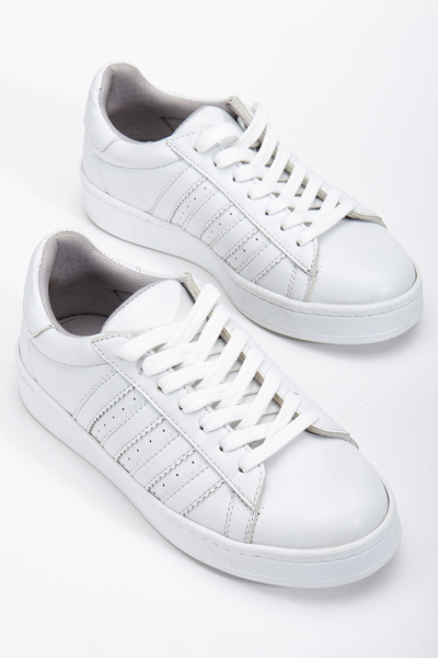 MY GROSS SHOES Жіночі білі ортопедичні щоденні кросівки зі шнурівками та гарантією