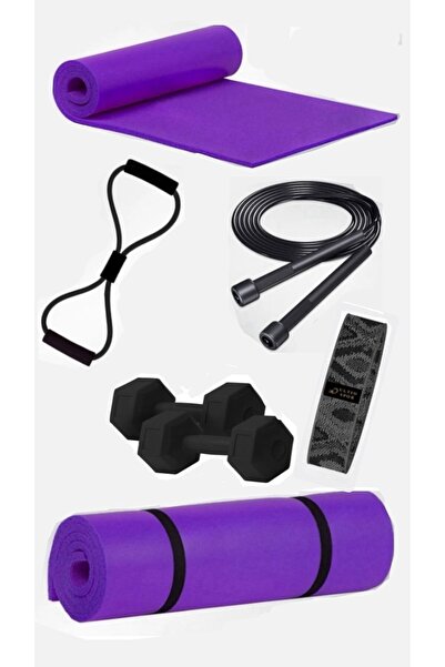 Leyaton Son Kalite Pilates Seti Inanılmaz Fiyat Pilates Minderi 2 Adet Dambıl...