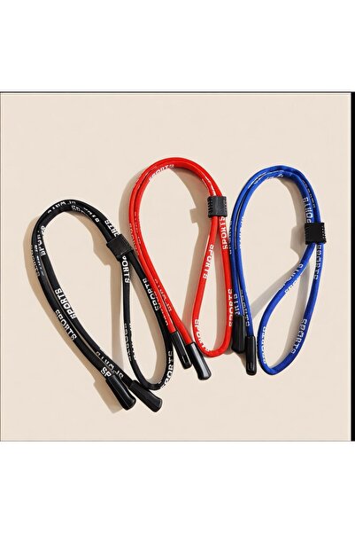 VENTİ VENTİSCA قطعة واحدة من حبل نظارات رياضي أسود قابل للتعديل ومتين من البو...