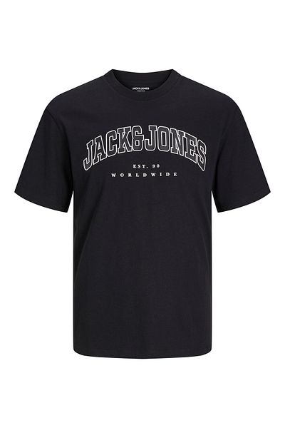 Jack & Jones Tricou imprimat cu logo-ul cu gât negru