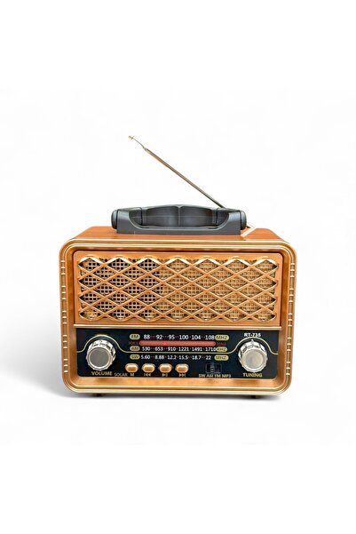 ROYALTREND Nostaljik Trend Radyo,Güneş Panelli Eskitme Radyo(bluetooth Özelli...