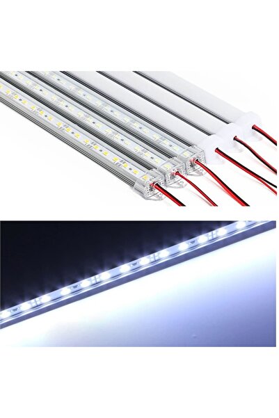 Genel Markalar Digielektro Beyaz Barled Çubuk Led 72 Ledli 4014 Kasalı Şeffaf...