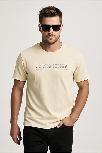 Jack & Jones Ανδρικό μπλουζάκι με στρογγυλή λαιμόκοψη Jack&jones Dynamic Branding Crew Neck