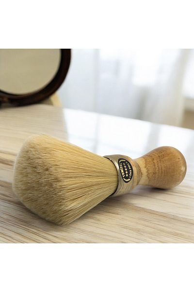 Temizel Barber Ense Brush Wooden Handle