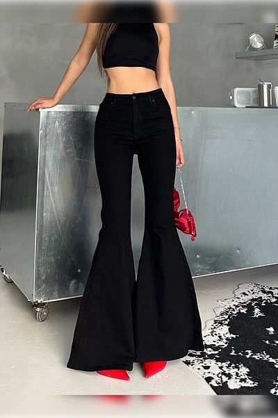Harmony Extra Wide Leg High Waist Lycra Spanish Jeans