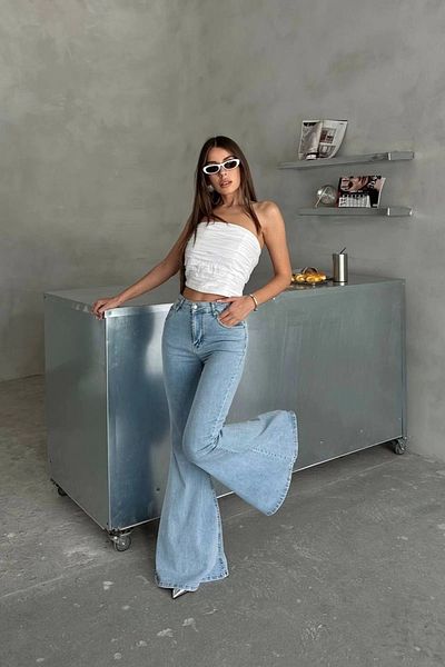 Harmony Extra Wide Leg High Waist Lycra Spanish Jeans