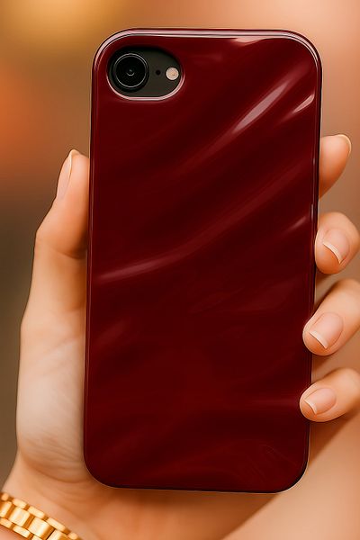 Fibaks Case for Apple iPhone 7/8/Se 2020 2022 Case Shock Absorbing Cover with Glossy Embossed Wave Design Pattern