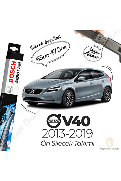 Bosch Aerotwin Muz Silecek Takımı Volvo V40 2013-2019 ile uyumlu