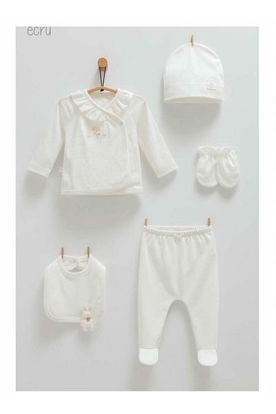 Caramell Incibaby 100% Natural Cotton Jacquard Summer Set of 5 Baby Girl Hospital Release New Season