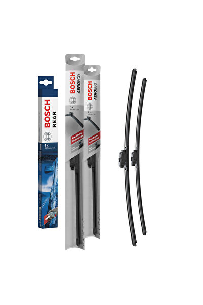 Bosch Aeroeco Ön ve Arka Silecek Seti Volkswagen Polo 2018 - 2021 ile uyumlu