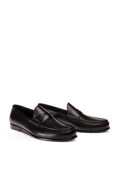 Deery Μαύρα Ανδρικά Παπούτσια Loafer 01510MSYHC02