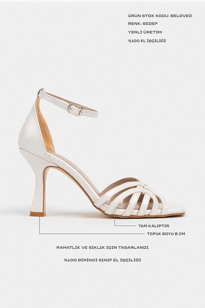 NİŞANTAŞI SHOES Beloved Matte Ankle Strap Women's Heeled Shoes