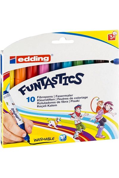 Edding Funtastics Felt Tip Pen Thick Set of 10 Ed14k1099
