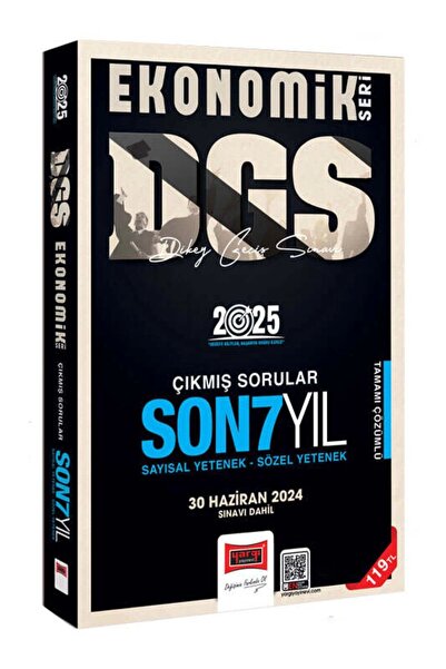Yargı Yayınları 2025 DGS Ekonomik Seri Son 7 Yıl Sayısal-Sözel Yetenek Çıkmış...