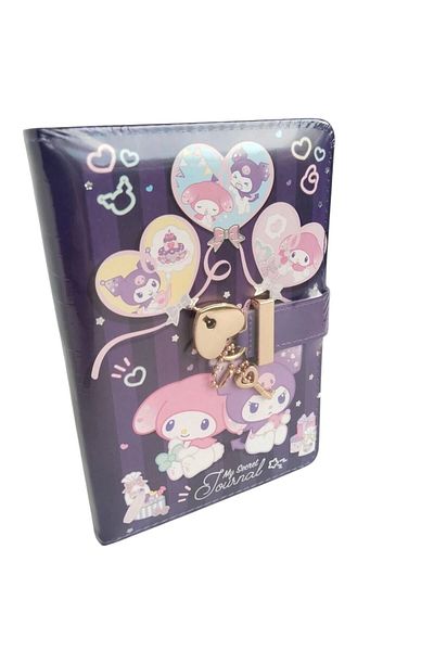 victoria journal Victoria's Journals Vj Kuromi - My Melodi Heart Diary with Lock Keychain A6 192 Sheets 100 G. Color