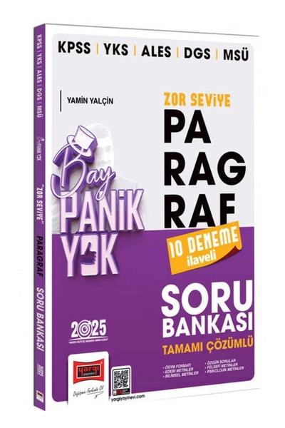 Yargı Yayınları KPSS YKS ALES DGS MSÜ Tamamı Çözümlü Panik Yok Zor Seviye Par...