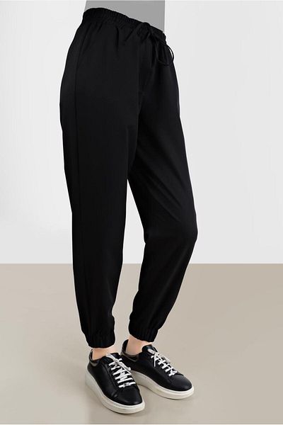 Alvina 70251 Model Elastic Legs and Lace-up Waist Trousers