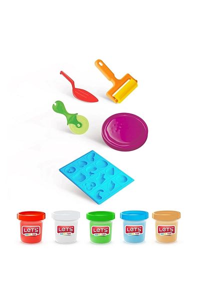 Lets Pizza Play Dough Set - 10 Pieces L9004