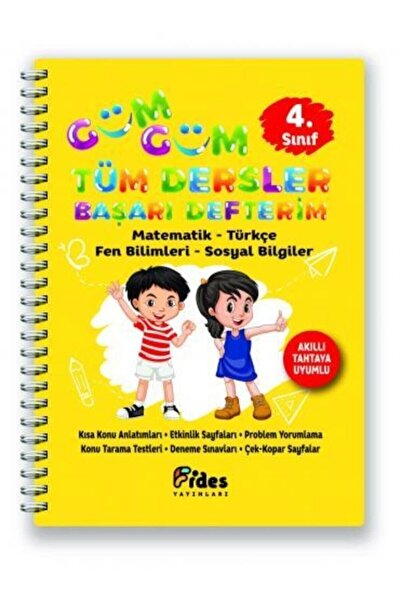 Fides Yayınları Güm Güm 4.sınıf Tüm Dersler Başarı Defterim